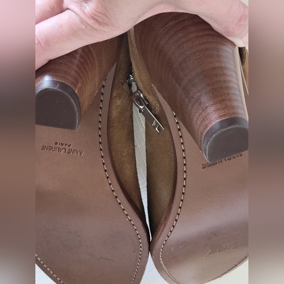 NWOT, ST LAURENT BOOTS, BROWN, 39 - Picture 7 of 9